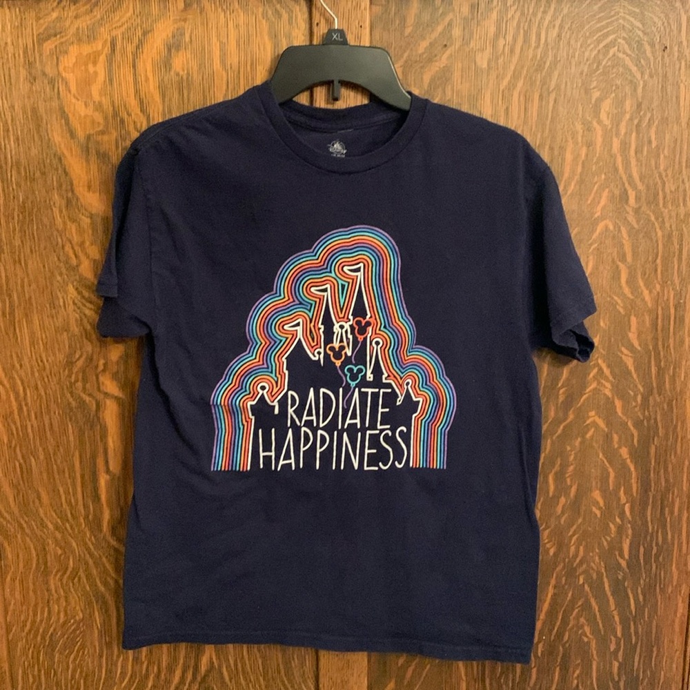 Disney World Radiate Happiness Cinderella Castle Balloons T-shirt Medium M